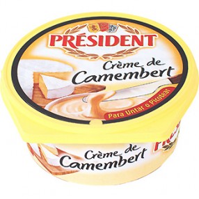 Crema de camembert PRESIDENT tarrina 125 grs